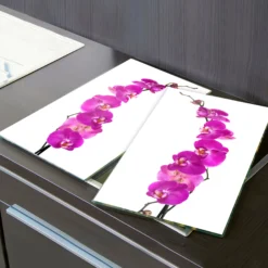Herdabdeckplatten Orchideen 2