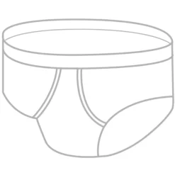 Herren-Inkontinenz-Slip weiß