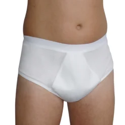 Herren-Inkontinenz-Slip weiß