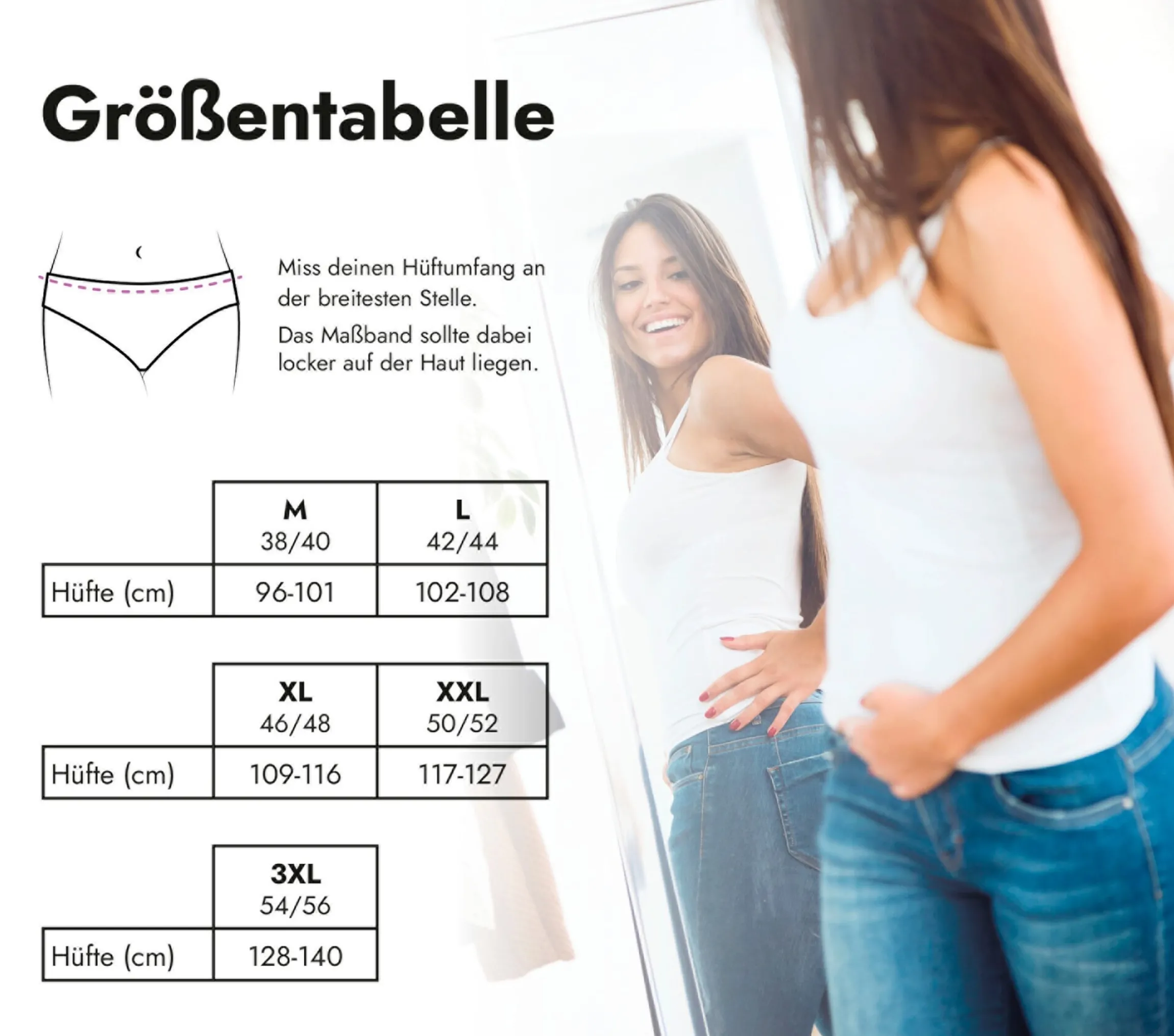 High-waist Slip mit Saugeinlage Schwarz