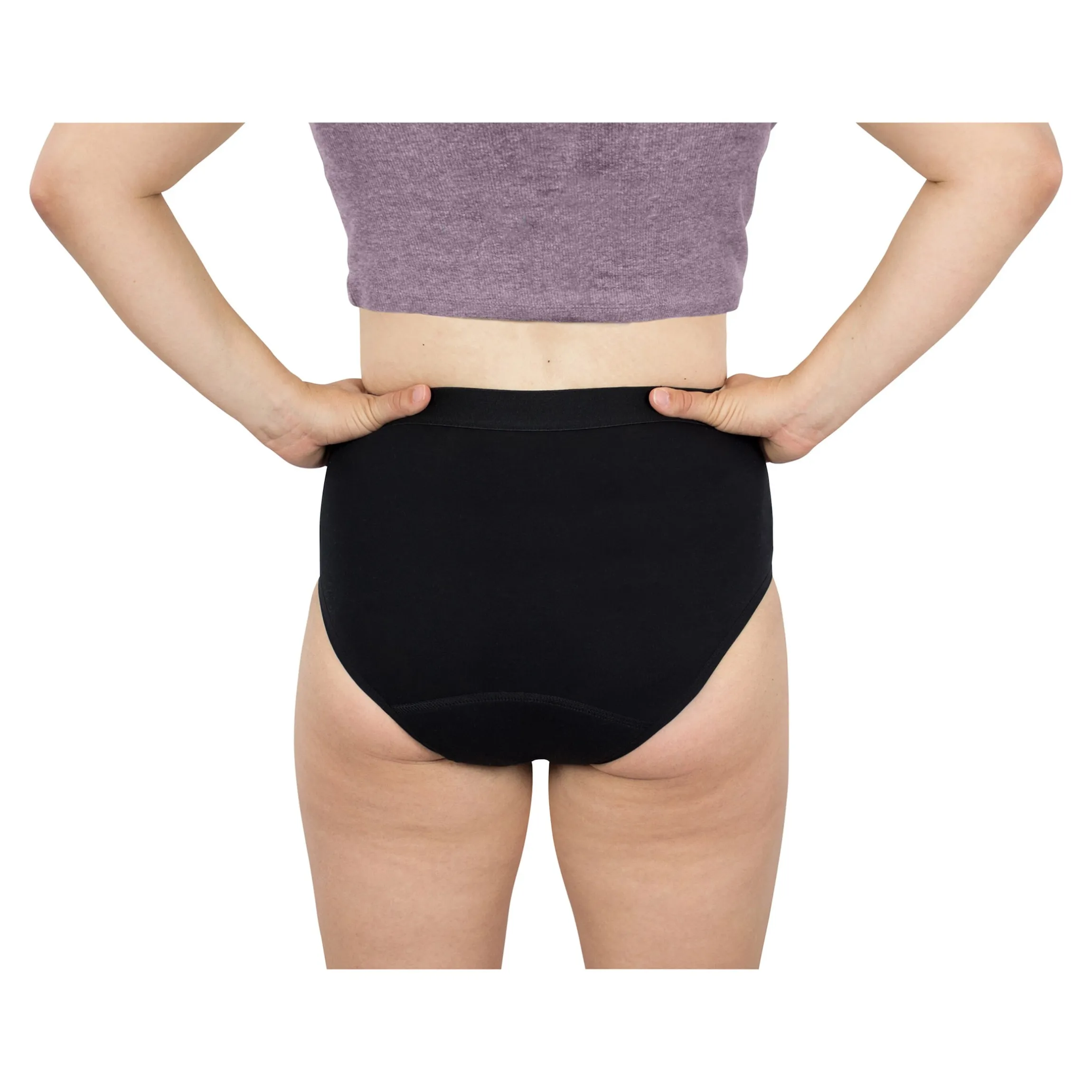 High-waist-Slip mit Saugeinlage
