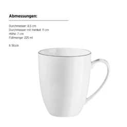 Kaffeebecher, Porzellan Felise