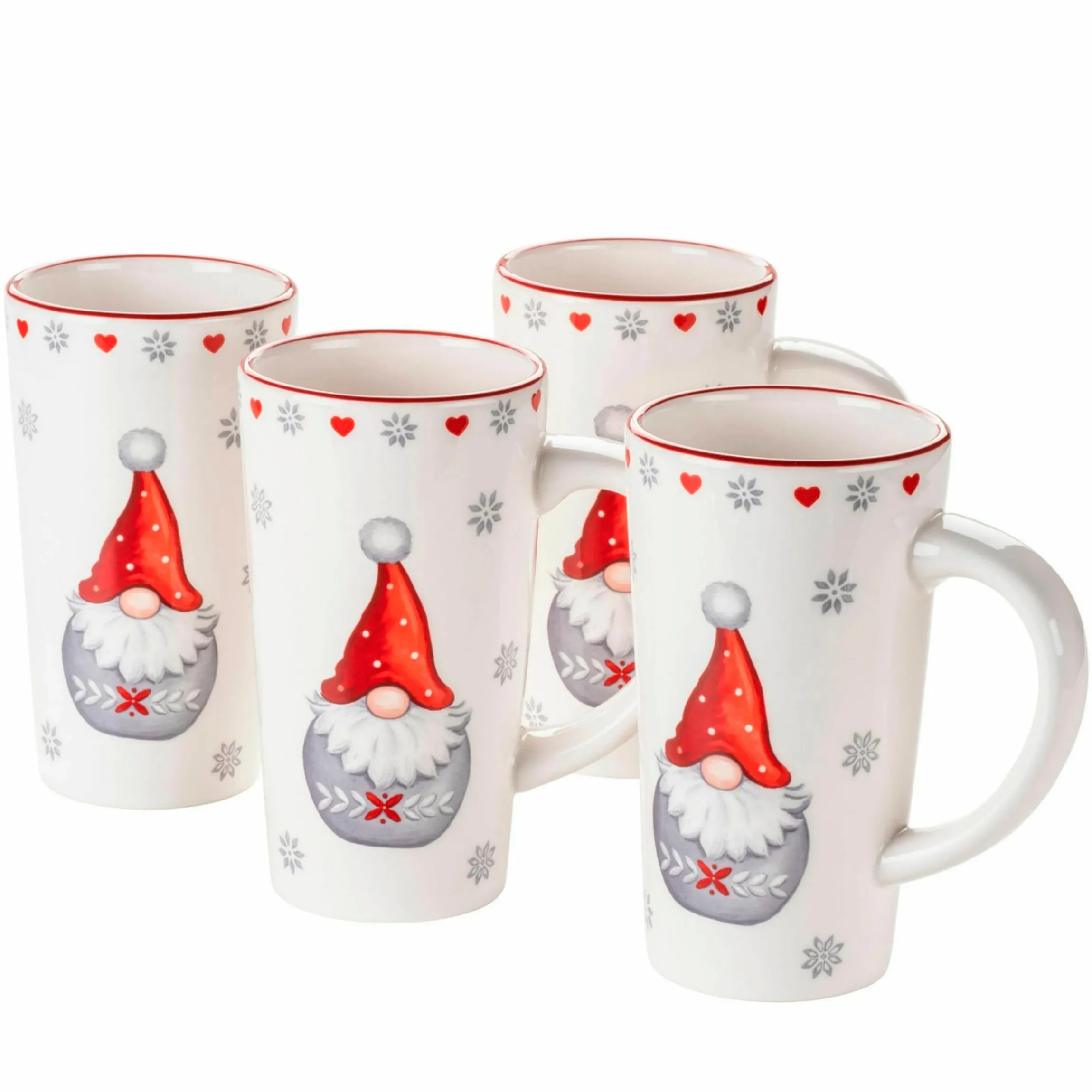 Kaffeebecher-Set, Steingut Aurela