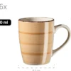 Kaffeebecher-Set, Steingut LUMACA Grau