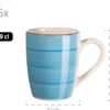 Kaffeebecher-Set, Steingut LUMACA Dunkelbau