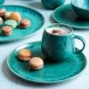 Kaffeebecher-Set, Steinzeug Carellia Blau
