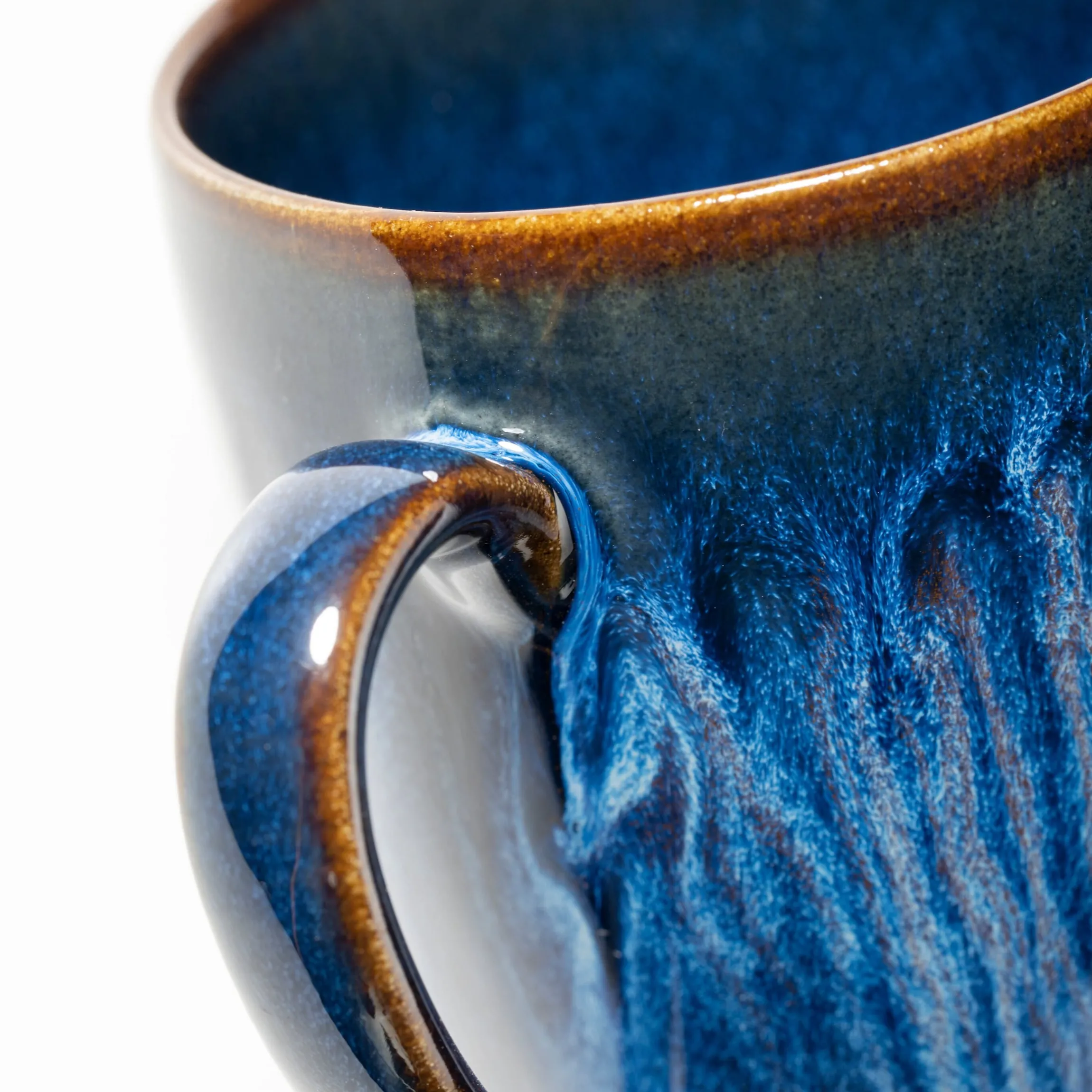 Kaffeebecher-Set, Steinzeug Eisfall