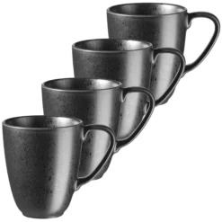 Kaffeebecher-Set, Steinzeug Essential