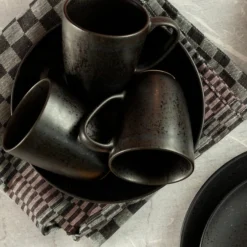 Kaffeebecher-Set, Steinzeug Essential