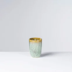 Kaffeebecher-Set, Steinzeug Flussufer blau, grün, braun