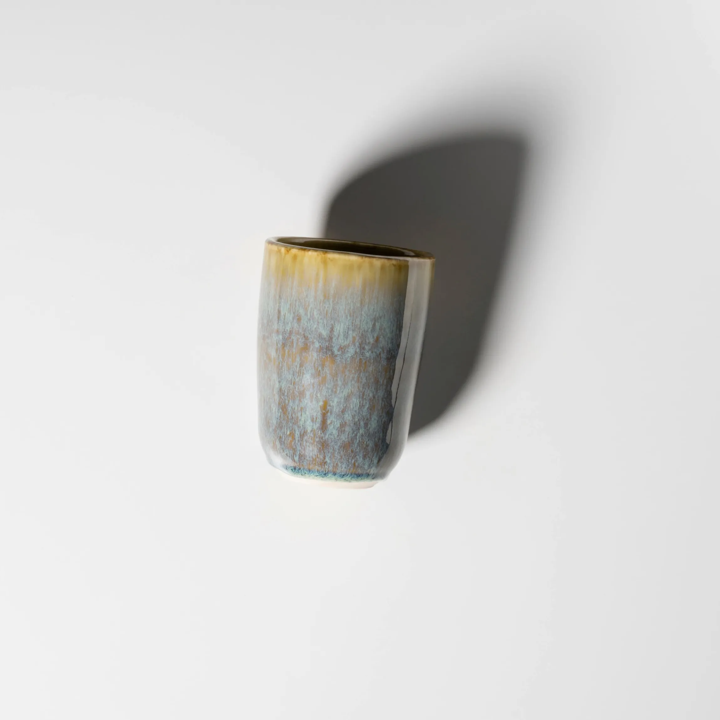 Kaffeebecher-Set, Steinzeug Flussufer blau, grün, braun