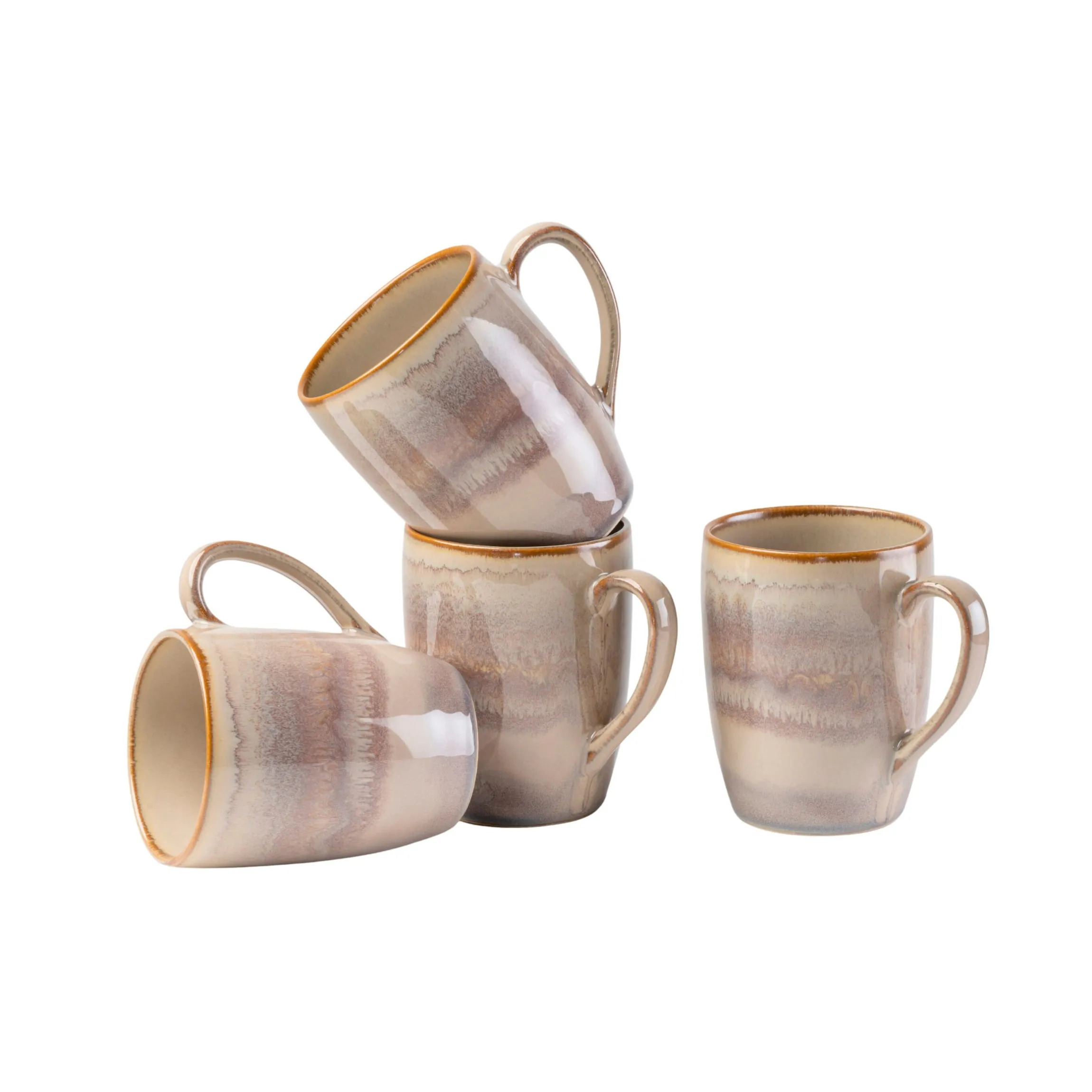 Kaffeebecher-Set, Steinzeug Nebelwald