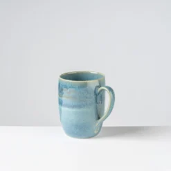Kaffeebecher-Set, Steinzeug TIEFER SEE Blau / Grün