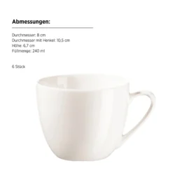 Kaffeeservice, Porzellan Belmira