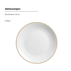 Kaffeeservice, Porzellan Felise Weiß / Gold