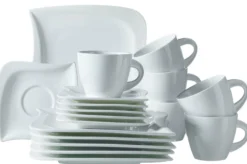 Kaffeeservice, Porzellan LA MUSICA 6 x Dessertteller, 6 x Kaffeetasse, 6 x Kaffeeuntertasse