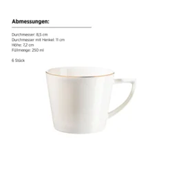 Kaffeeservice, Porzellan Sita