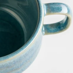 Kaffeeservice, Steinzeug TIEFER SEE Blau / Grün
