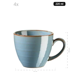 Kaffeetassenset, Keramik Nottingham Beige
