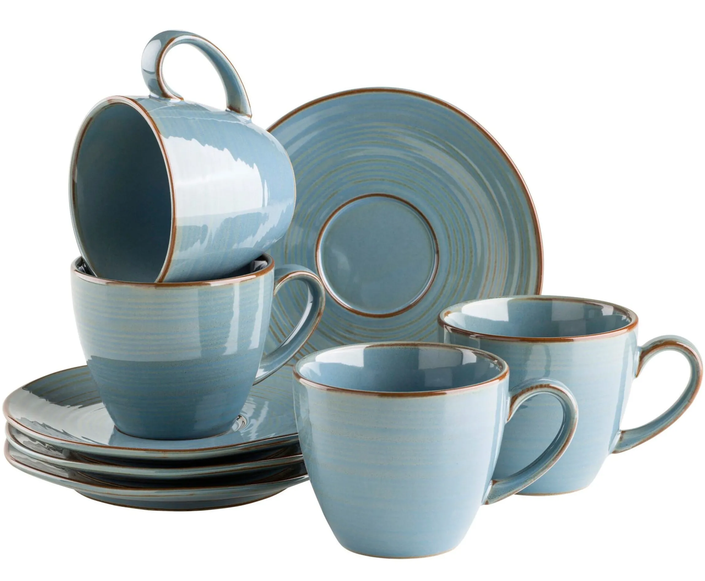 Kaffeetassenset, Keramik Nottingham Beige