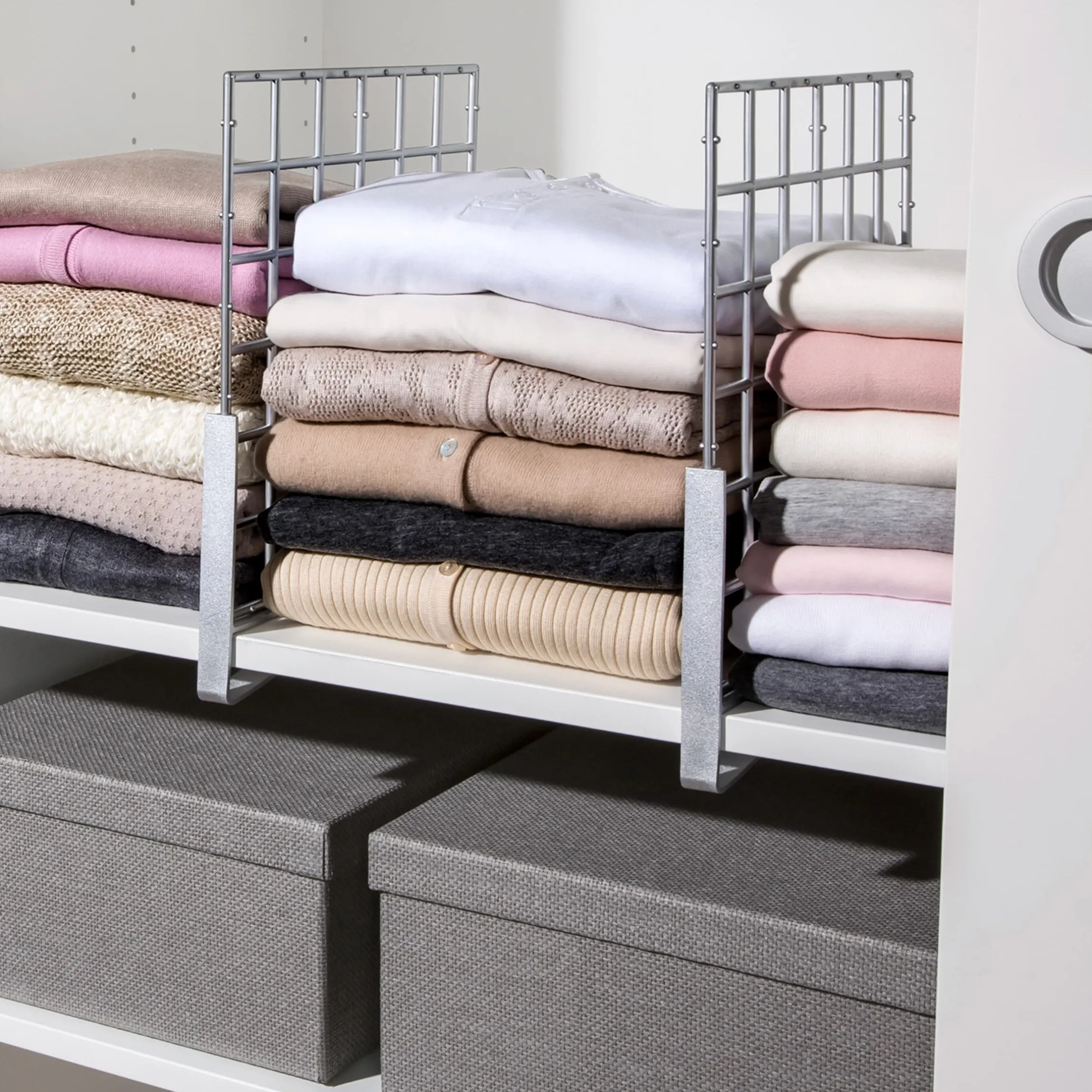 Kleiderschrank-Organizer, Regaltrenner, 2 Stück