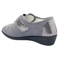 Klett-Hausschuh „Hanna“ warm anthrazit