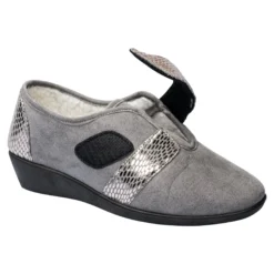 Klett-Hausschuh „Hanna“ warm anthrazit