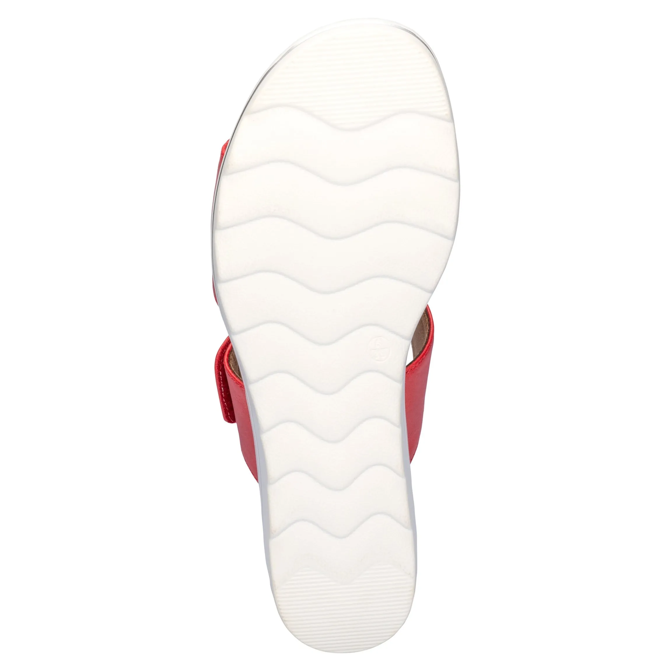 Klett-Pantolette "Elegant" rot
