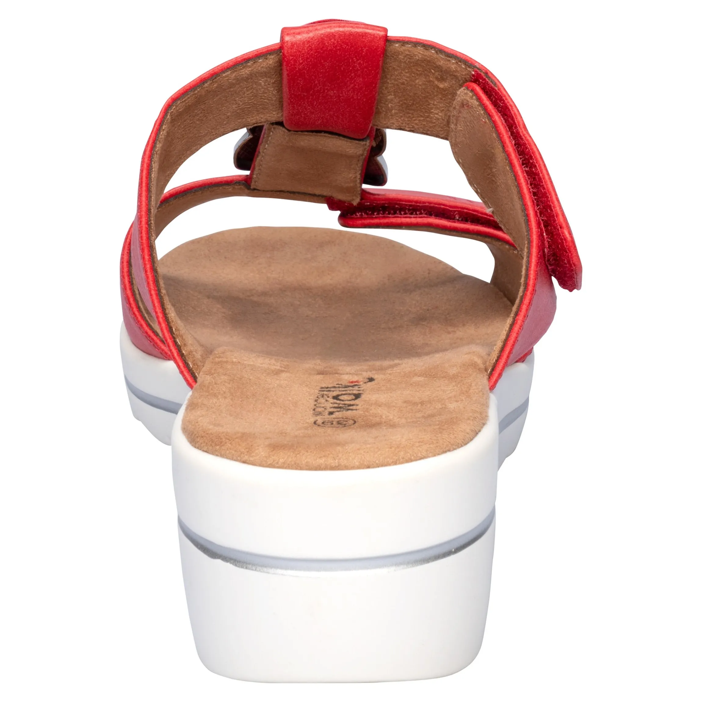 Klett-Pantolette "Elegant" rot