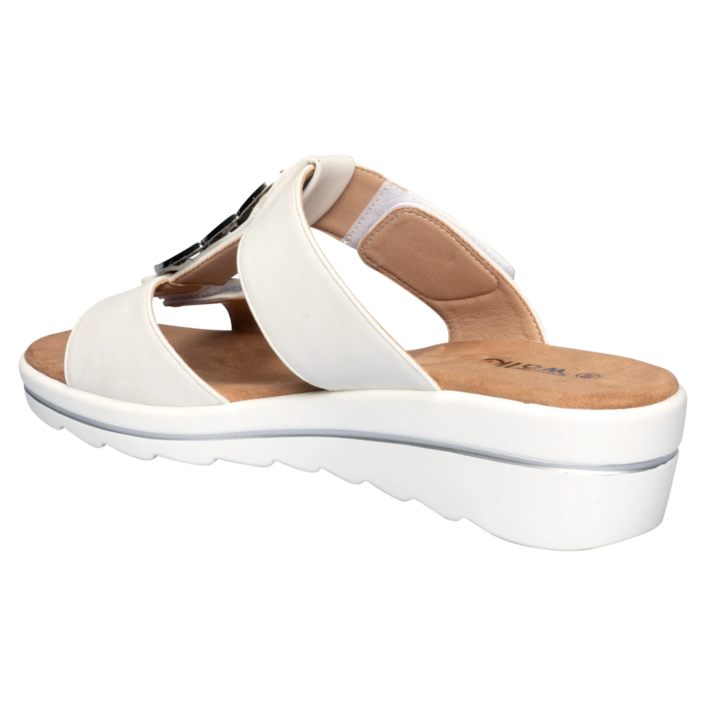 Klett-Pantolette "Elegant" weiß