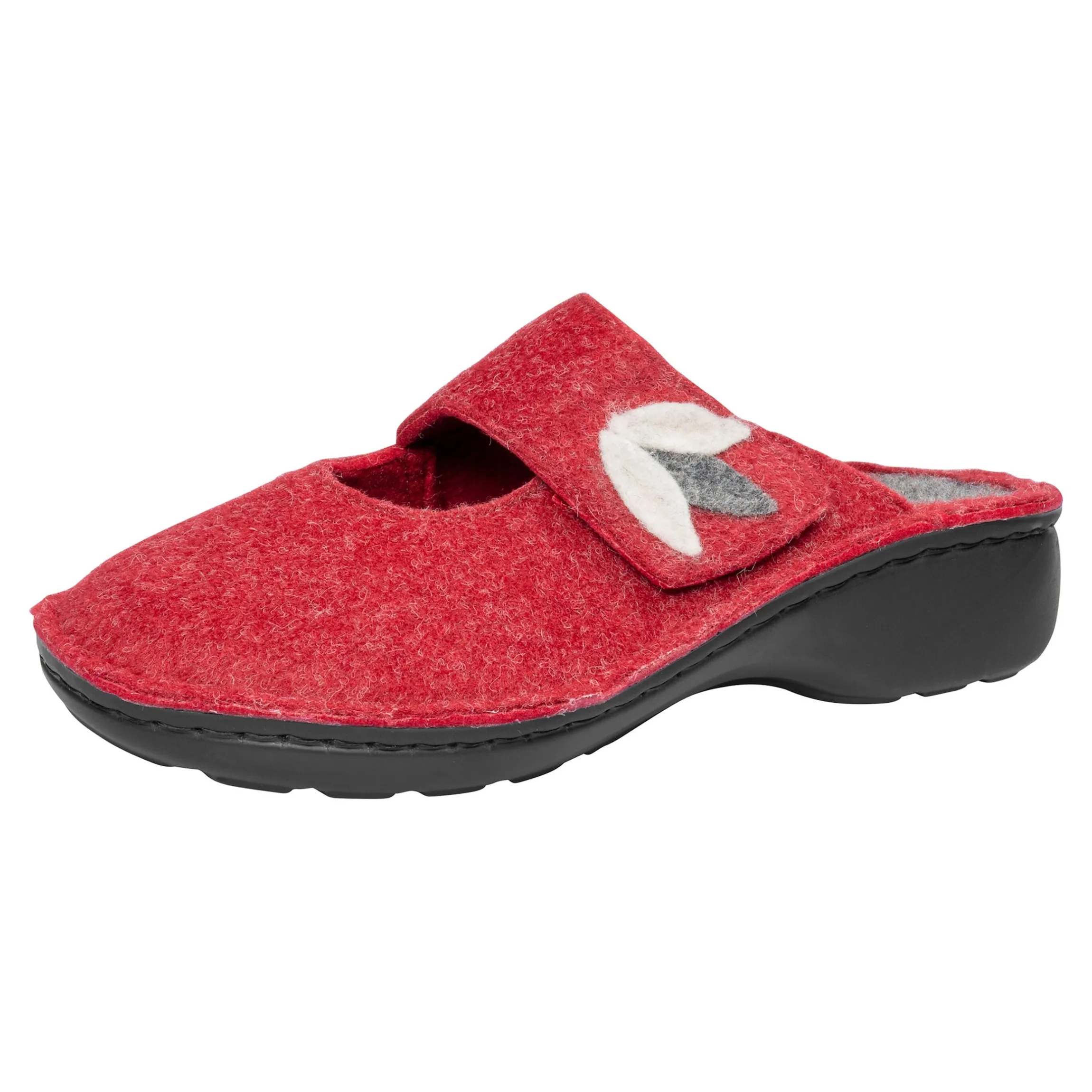 Klett-Pantolette "Karin" bordeaux