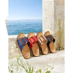 Klett-Pantolette „Miriam“ taupe