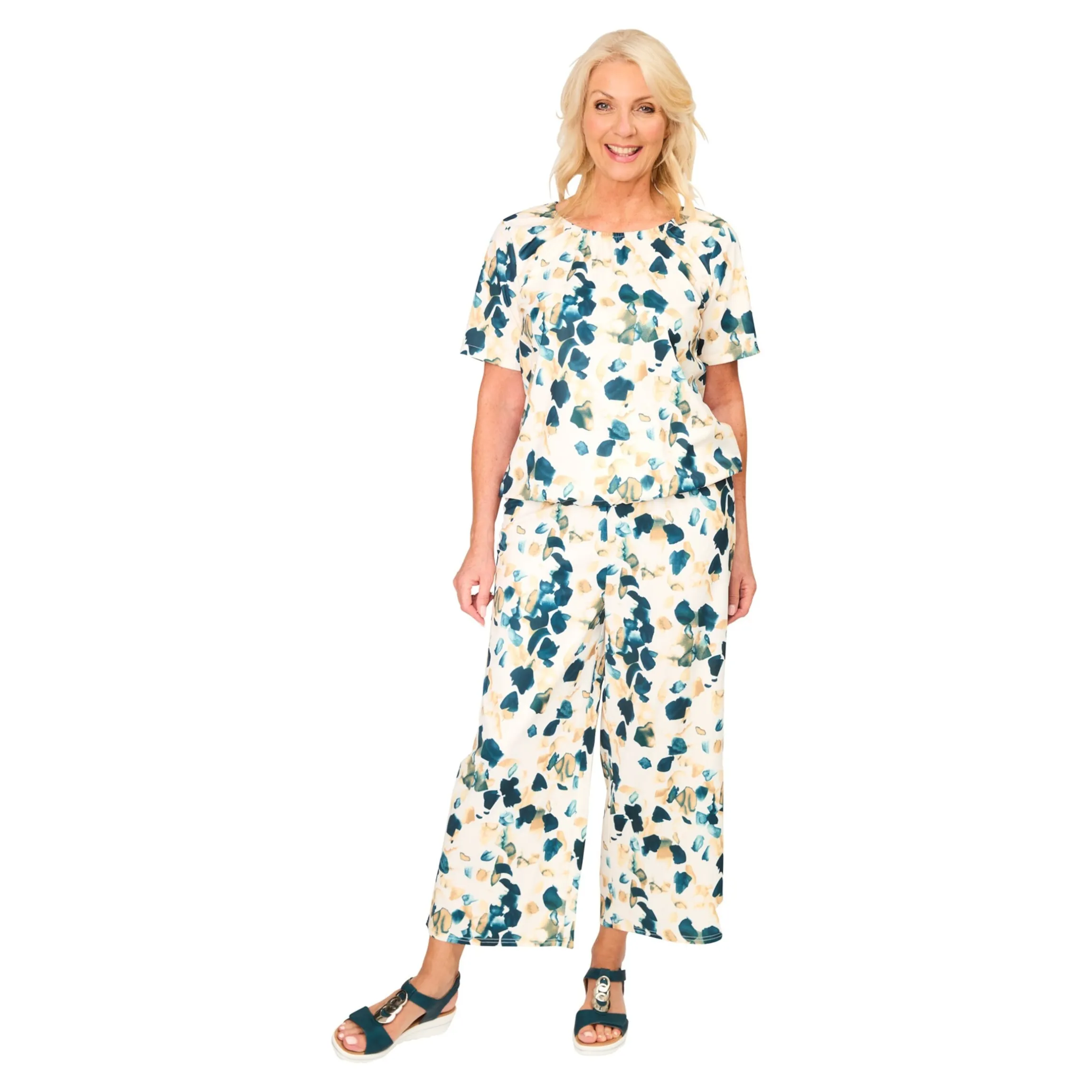 Klett-Sandale "Elegant" petrol