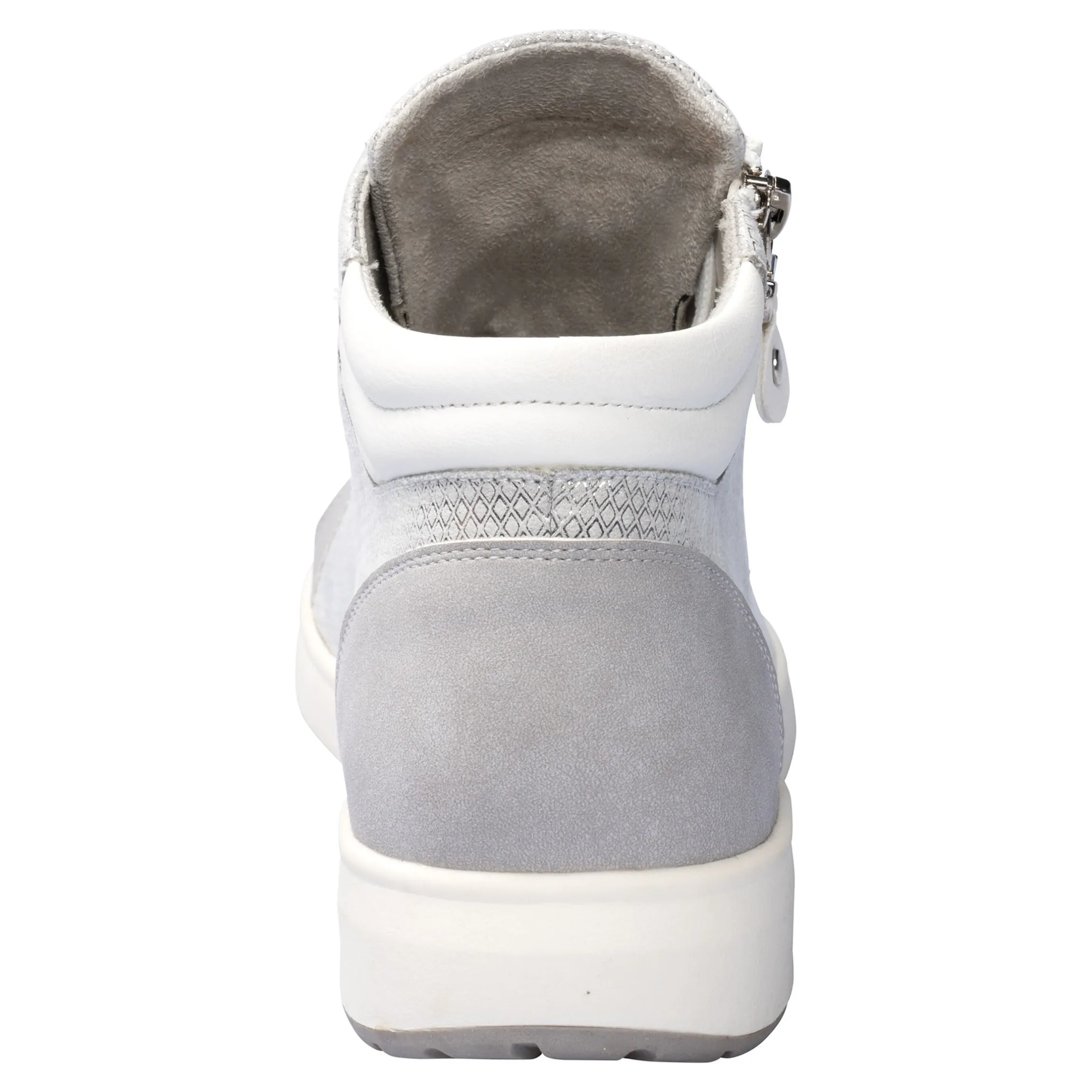 Knöchelhohe Sneaker "Nabia 2 in 1" mit Reißverschluss grau