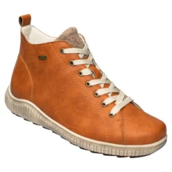 Knöchel-Sneaker mit Reißverschluss „Sabine“ cognac