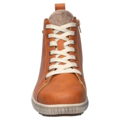 Knöchel-Sneaker mit Reißverschluss „Sabine“ cognac