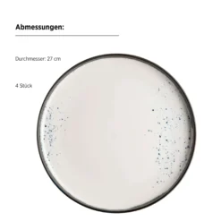 Kombiservice, Porzellan Pintar Beige / Blau