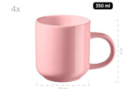 Kombiservice, Steinzeug ALENIA Rosa