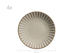 Kombiservice, Steinzeug Confino Beige