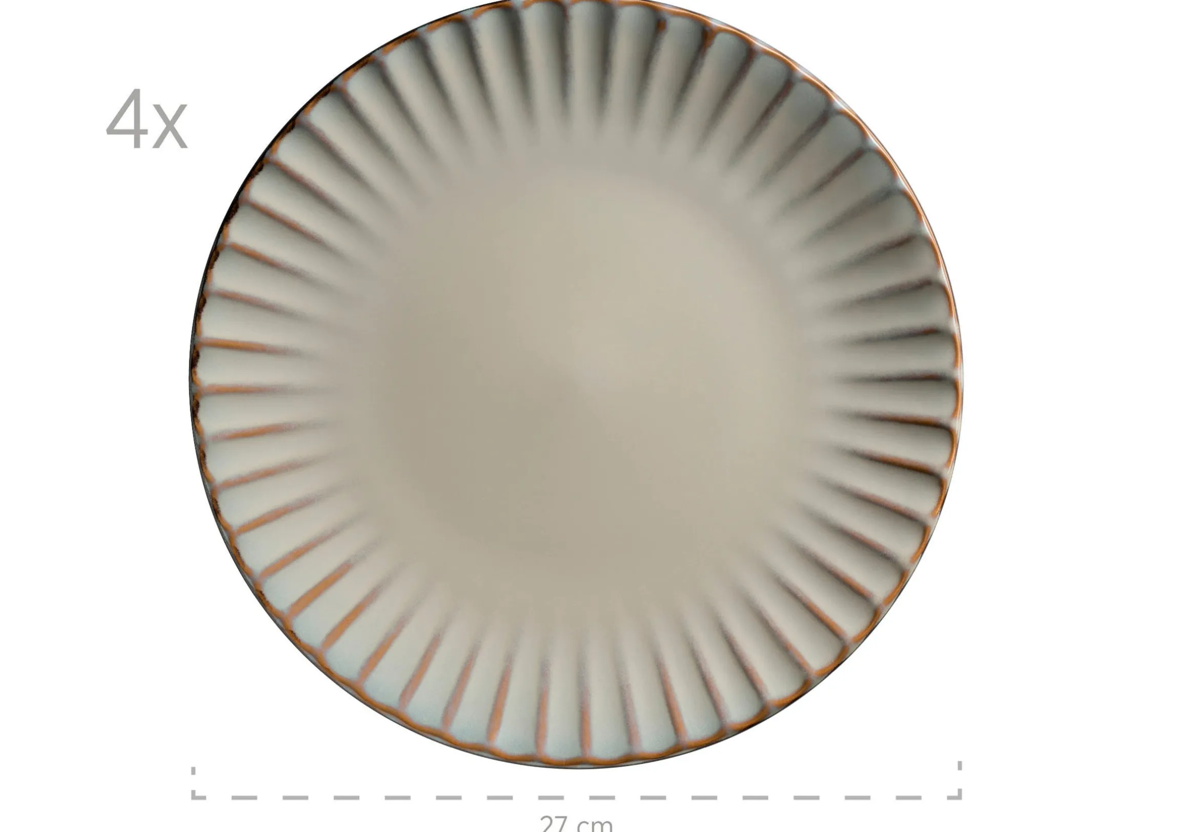 Kombiservice, Steinzeug Confino Beige