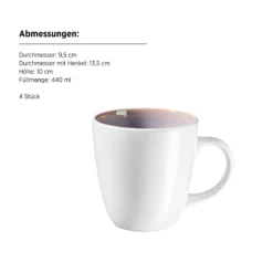 Kombiservice, Steinzeug Elea Flieder