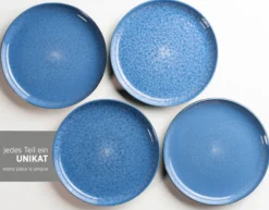Kombiservice, Steinzeug Filippa Blau