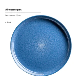 Kombiservice, Steinzeug Filippa Blau