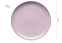 Kombiservice, Steinzeug Maila Rosa / Grau / Blau / Grün