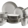 Kombiservice, Steinzeug METALLIC RIM Grau