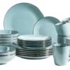 Kombiservice, Steinzeug METALLIC RIM Blau