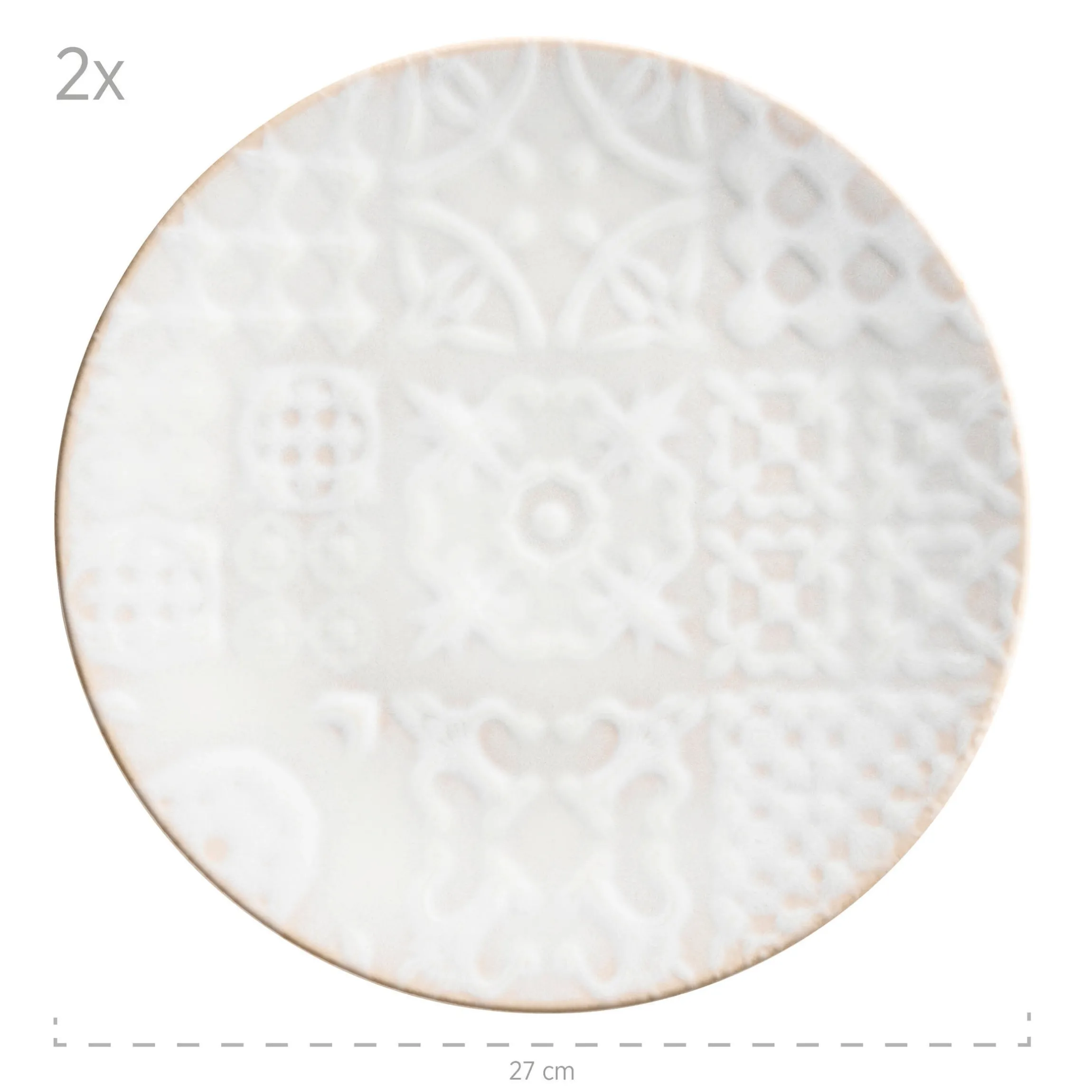 Kombiservice, Steinzeug Trad. Tiles Weiß