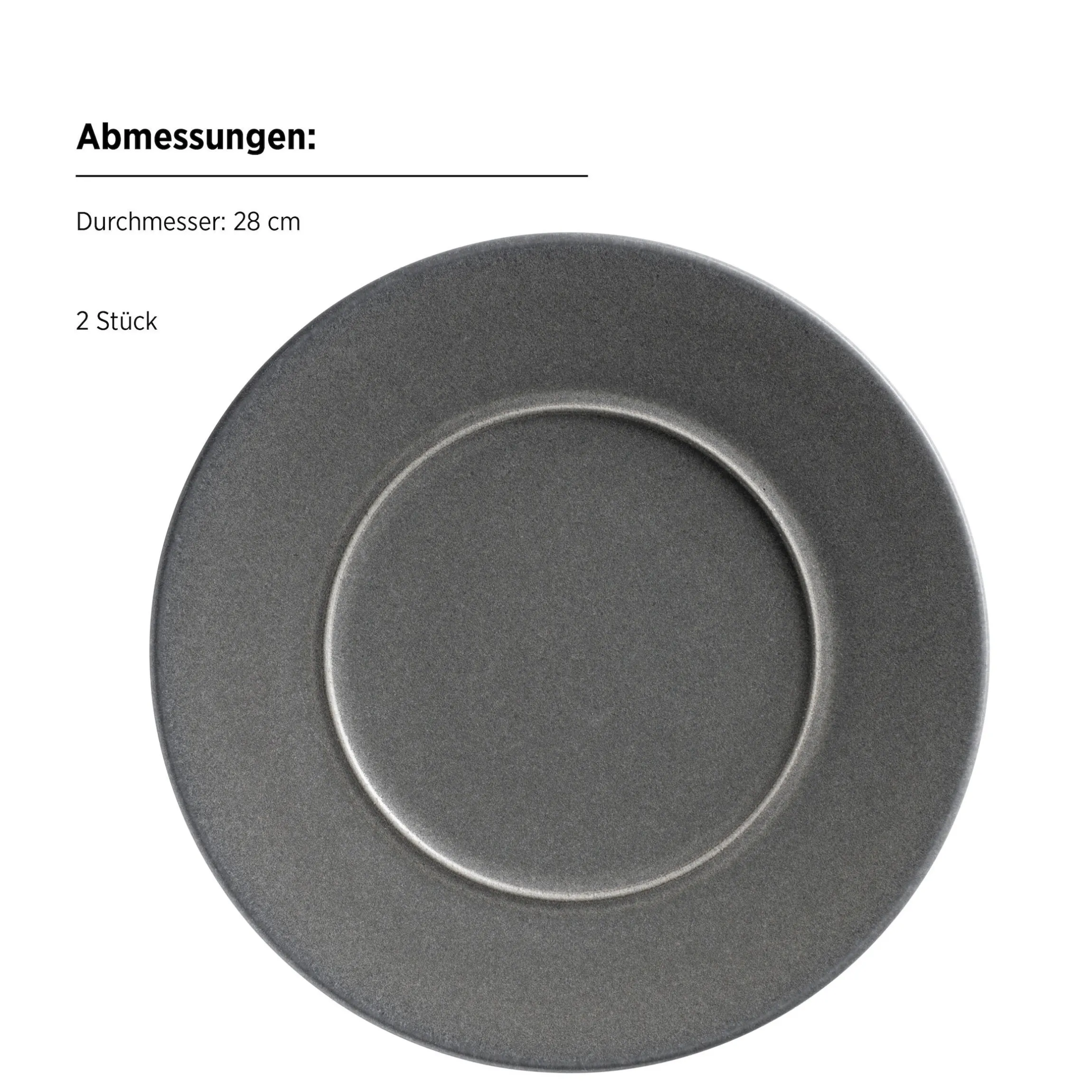 Kombiservice, Steinzeug Unico Grau