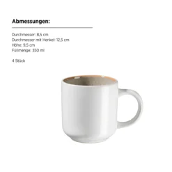 Kombiset, Steinzeug Malea Beige