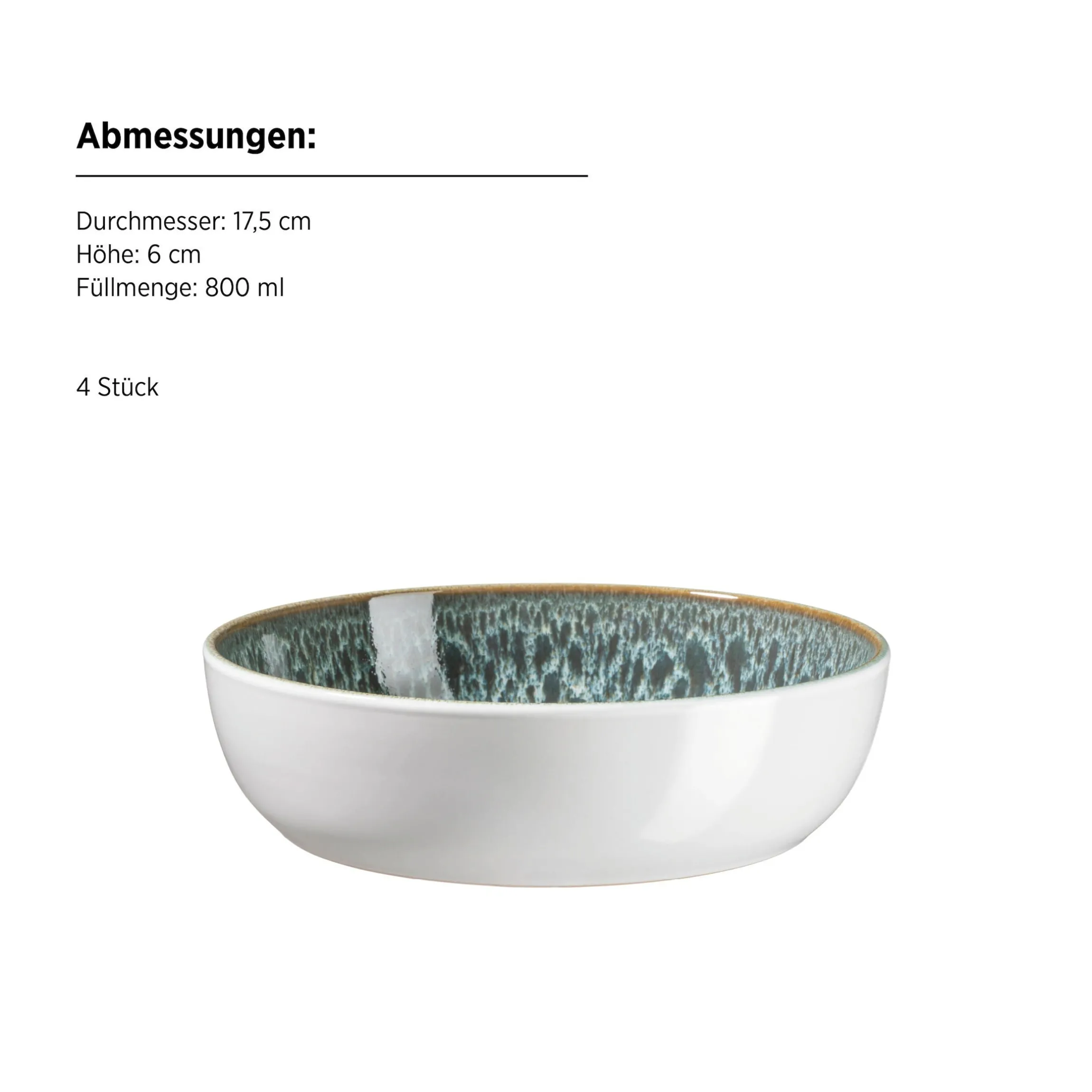 Kombiset, Steinzeug Malea Grün